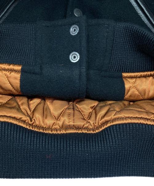 Maison MIHARA YASUHIRO（メゾン ミハラ ヤスヒロ）Maison MIHARA YASUHIRO BEDWIN &THE HEARTBREAKERS (ベドウィンアンドザ ハートブレイカーズ) Stadium Jacket/スタジアム ジャケット ブラック サイズ:44の古着・服飾アイテム