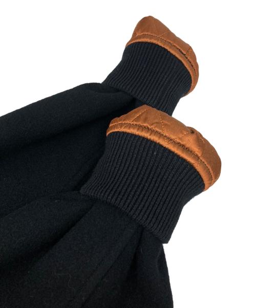 Maison MIHARA YASUHIRO（メゾン ミハラ ヤスヒロ）Maison MIHARA YASUHIRO BEDWIN &THE HEARTBREAKERS (ベドウィンアンドザ ハートブレイカーズ) Stadium Jacket/スタジアム ジャケット ブラック サイズ:44の古着・服飾アイテム