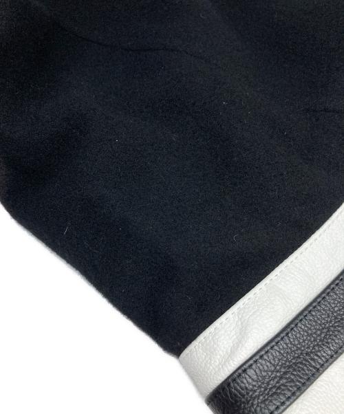 Maison MIHARA YASUHIRO（メゾン ミハラ ヤスヒロ）Maison MIHARA YASUHIRO BEDWIN &THE HEARTBREAKERS (ベドウィンアンドザ ハートブレイカーズ) Stadium Jacket/スタジアム ジャケット ブラック サイズ:44の古着・服飾アイテム