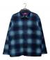 Supreme（シュプリーム）の古着「Shadow Plaid Fleece Shirt/シャドウ プレイド フリース シャツ」｜ブルー