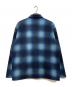 Supreme (シュプリーム) Shadow Plaid Fleece Shirt/シャドウ プレイド フリース シャツ ブルー サイズ:Ｌ：20000円