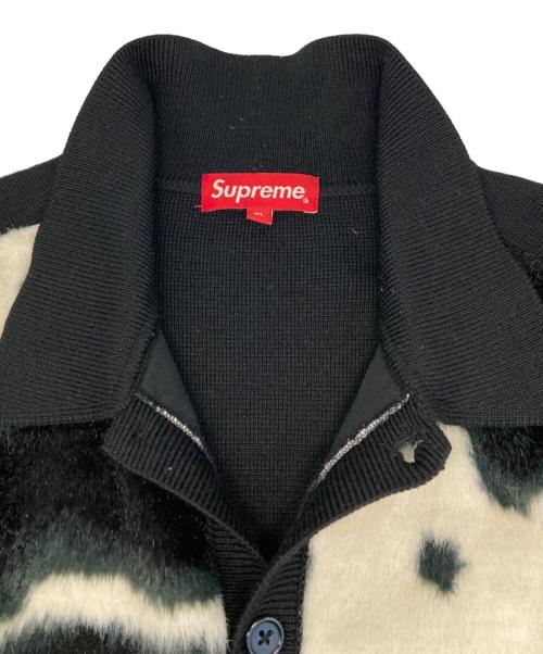 SUPREME（シュプリーム）SUPREME (シュプリーム) Cow Print Cardigan/カウプリント カーディガン ブラック サイズ:ＸＬの古着・服飾アイテム