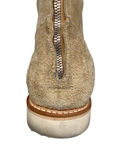 MINEDENIM（マインデニム）MINEDENIM (マインデニム) Suede Leather Back Zip Boots/スエード レザー バック ジップ ブーツ ベージュ サイズ:42の古着・服飾アイテム
