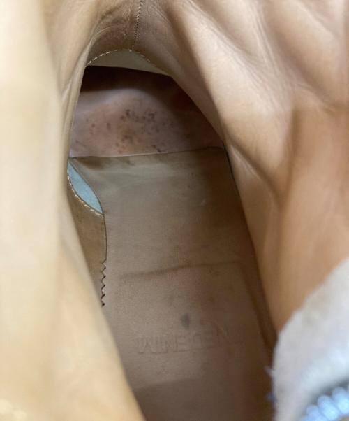 MINEDENIM（マインデニム）MINEDENIM (マインデニム) Suede Leather Back Zip Boots/スエード レザー バック ジップ ブーツ ベージュ サイズ:42の古着・服飾アイテム