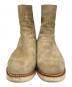 MINEDENIM (マインデニム) Suede Leather Back Zip Boots/スエード レザー バック ジップ ブーツ ベージュ サイズ:42：25000円