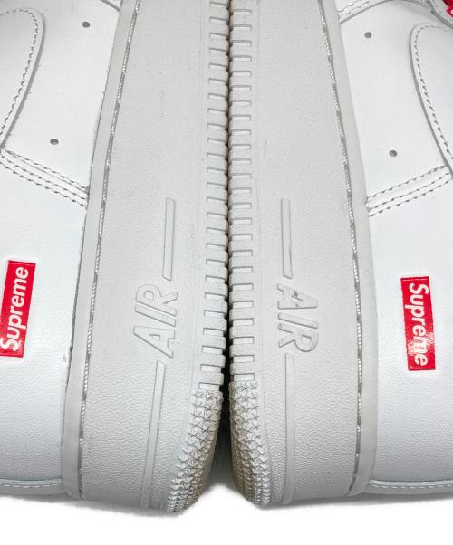 NIKE（ナイキ）NIKE (ナイキ) SUPREME (シュプリーム) AIR FORCE1 LOW ホワイト サイズ:27.5cm/US9.5/UK8.5/EUR43の古着・服飾アイテム