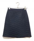 CELFORDセルフォード）の古着「キルティングウール台形スカート」｜ネイビー