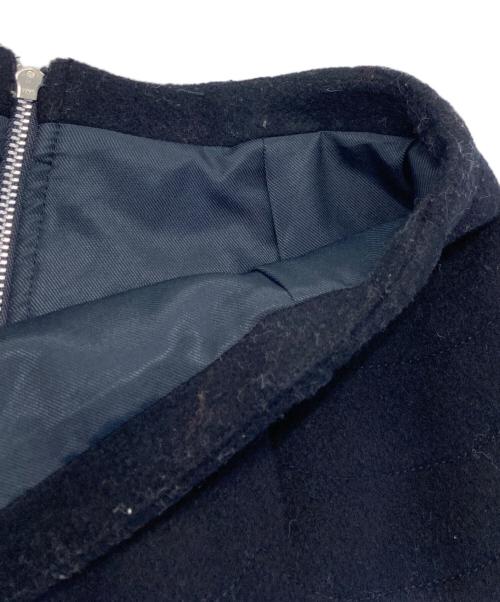 CELFORD（セルフォード）CELFORD (セルフォード) キルティングウール台形スカート ネイビー サイズ:36の古着・服飾アイテム