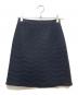 CELFORD（セルフォード）の古着「キルティングウール台形スカート」｜ネイビー