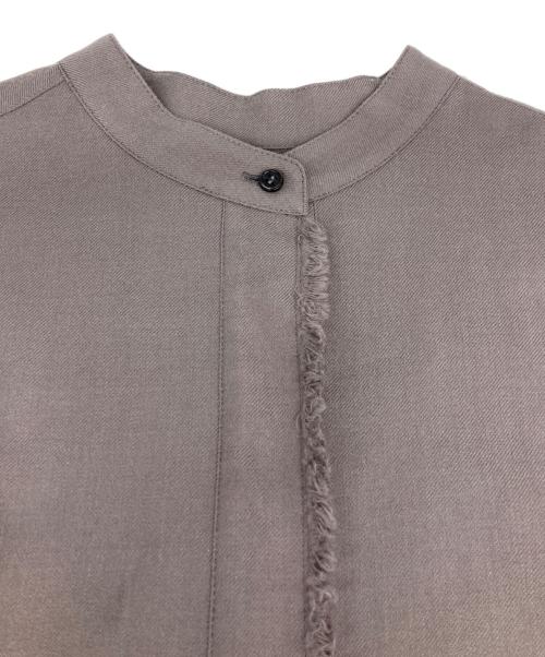 ebure（エブール）ebure (エブール) ソフトウールツイルブザムワンピース グレー サイズ:36の古着・服飾アイテム