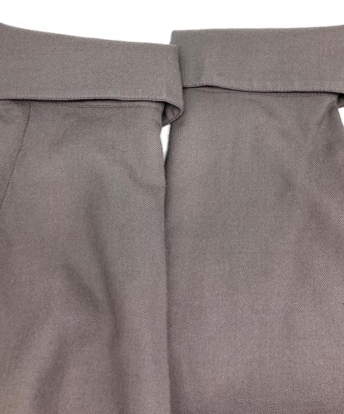 ebure（エブール）ebure (エブール) ソフトウールツイルブザムワンピース グレー サイズ:36の古着・服飾アイテム