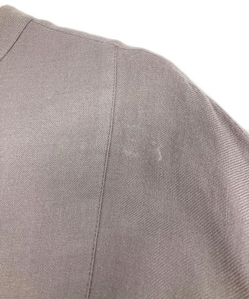 ebure（エブール）ebure (エブール) ソフトウールツイルブザムワンピース グレー サイズ:36の古着・服飾アイテム