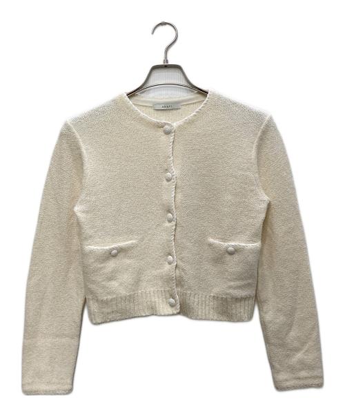 ANAYI（アナイ）ANAYI (アナイ) メランジブークレカーディガン アイボリー サイズ:38の古着・服飾アイテム