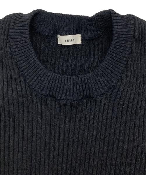 IENA（イエナ）IENA (イエナ) ホールリブ ギャザーワンピース ブラック サイズ:freeの古着・服飾アイテム