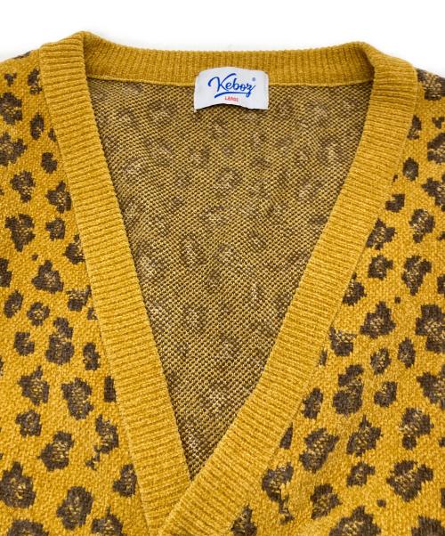 KEBOZ（ケボズ）KEBOZ (ケボズ) 総柄カーディガン ベージュ サイズ:Lの古着・服飾アイテム