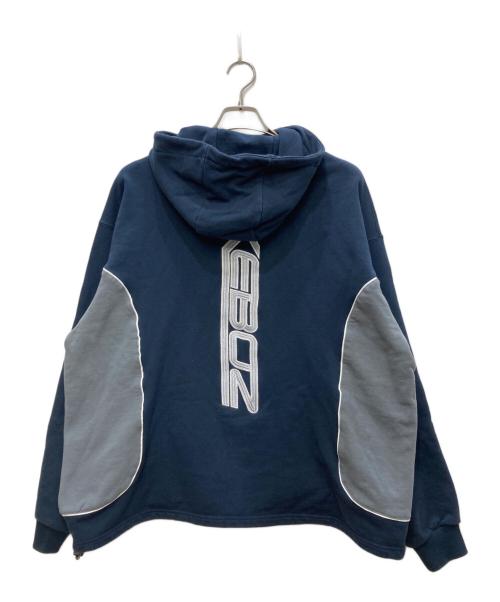 KEBOZ（ケボズ）KEBOZ (ケボズ) ハーフジップスウェット ネイビー サイズ:Ｌの古着・服飾アイテム