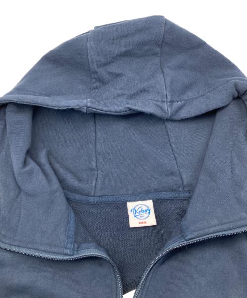 KEBOZ（ケボズ）KEBOZ (ケボズ) ハーフジップスウェット ネイビー サイズ:Ｌの古着・服飾アイテム