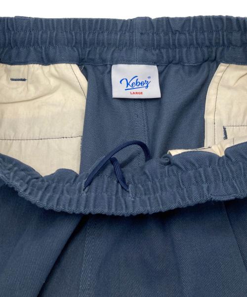 KEBOZ（ケボズ）KEBOZ (ケボズ) タックパンツ ブルー サイズ:Ｌの古着・服飾アイテム