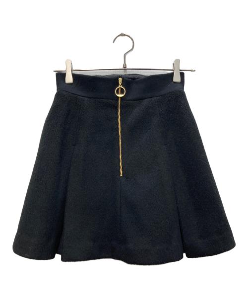 Snidel（スナイデル）Snidel (スナイデル) ウエストリブプリーツミニスカート ブラックの古着・服飾アイテム