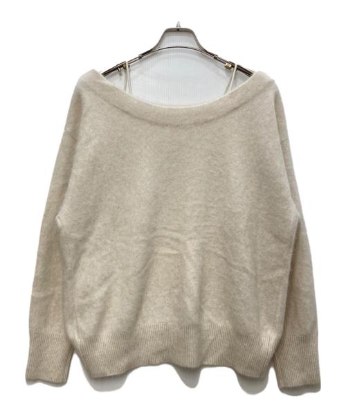 Snidel（スナイデル）Snidel (スナイデル) フォックスカシミヤキャミオフプルオーバー ベージュ サイズ:freeの古着・服飾アイテム