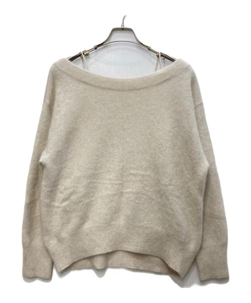 Snidel（スナイデル）Snidel (スナイデル) フォックスカシミヤキャミオフプルオーバー ベージュ サイズ:freeの古着・服飾アイテム