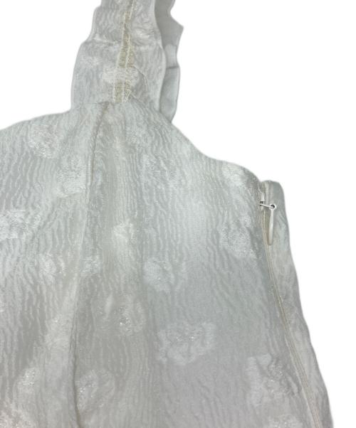 Snidel（スナイデル）Snidel (スナイデル) 肩リボンJQキャミワンピース ホワイトの古着・服飾アイテム