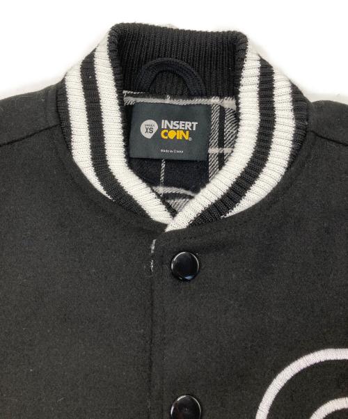 insert coin（インサート コイン）insert coin (インサート コイン) スタジャン ブラック サイズ:ＸＳの古着・服飾アイテム