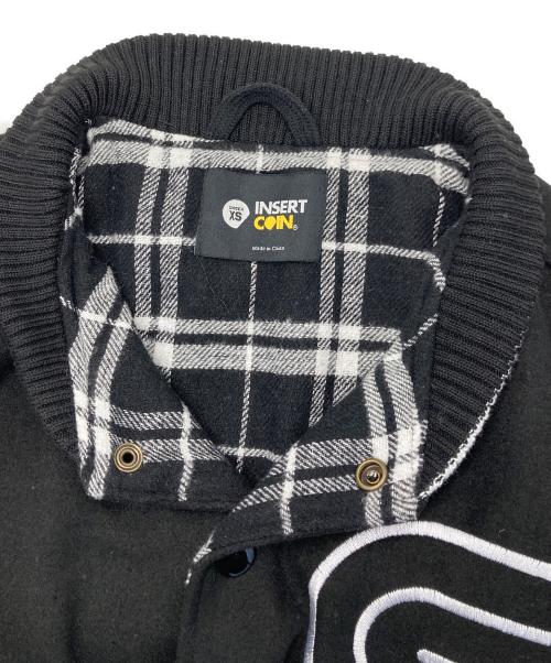 insert coin（インサート コイン）insert coin (インサート コイン) スタジャン ブラック サイズ:ＸＳの古着・服飾アイテム