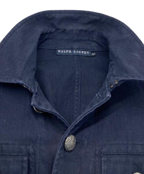RALPH LAUREN（ラルフローレン）RALPH LAUREN (ラルフローレン) シャツジャケット ネイビー サイズ:3Ｆの古着・服飾アイテム