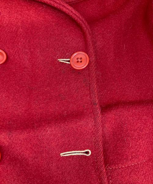 SOO WOOLEN MILLS（スー ウーレン ミルズ）SOO WOOLEN MILLS (スー ウーレン ミルズ) Pコート レッド サイズ:不明の古着・服飾アイテム