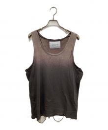 TEPPEI FURUYAMA（テッペイフルヤマ）の古着「BREACH CRASH LOOSE FIT TANKTOP/ルーズフィットタンクトップ」｜ブラウン