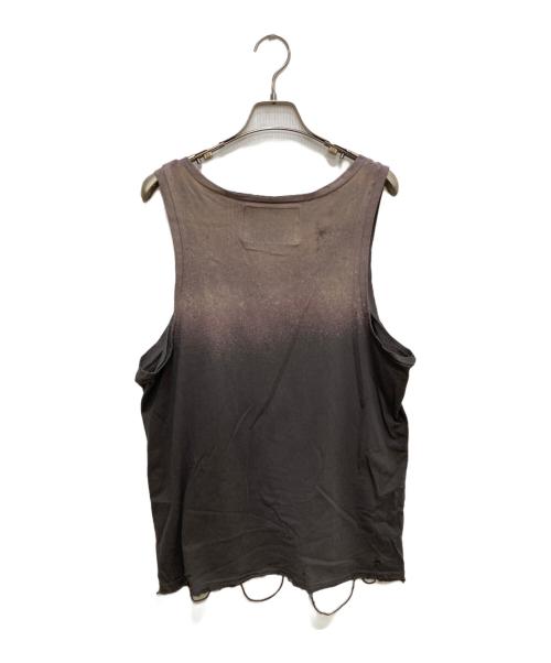 TEPPEI FURUYAMA（テッペイフルヤマ）TEPPEI FURUYAMA (テッペイフルヤマ) BREACH CRASH LOOSE FIT TANKTOP/ルーズフィットタンクトップ ブラウン サイズ:1の古着・服飾アイテム