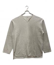 BLURHMS（ブラームス）の古着「Rough&Smooth Thermal Over Neck/ラフ＆スムース　サーマル　オーバー　ネック L/S」｜ホワイト