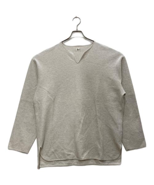BLURHMS（ブラームス）BLURHMS (ブラームス) Rough&Smooth Thermal Over Neck/ラフ＆スムース　サーマル　オーバー　ネック L/S ホワイト サイズ:3の古着・服飾アイテム