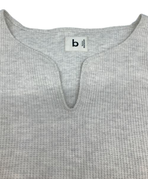 BLURHMS（ブラームス）BLURHMS (ブラームス) Rough&Smooth Thermal Over Neck/ラフ＆スムース　サーマル　オーバー　ネック L/S ホワイト サイズ:3の古着・服飾アイテム