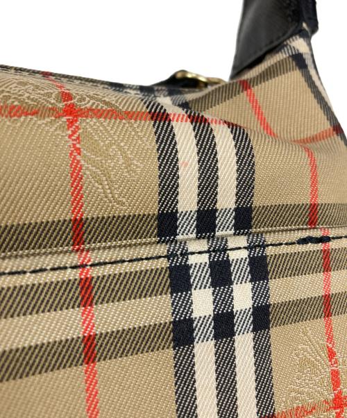 BURBERRY（バーバリー）BURBERRY (バーバリー) ノバチェックワンショルダーバッグ ベージュ×ブラックの古着・服飾アイテム