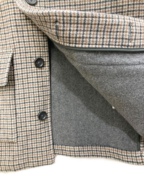 BROOKS BROTHERS（ブルックスブラザーズ）BROOKS BROTHERS (ブルックスブラザーズ) ダブルフェイス ガンクラブチェック ウォーキングコート ベージュ サイズ:Ｓの古着・服飾アイテム