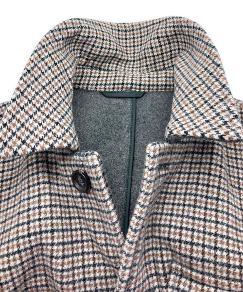 BROOKS BROTHERS（ブルックスブラザーズ）BROOKS BROTHERS (ブルックスブラザーズ) ダブルフェイス ガンクラブチェック ウォーキングコート ベージュ サイズ:Ｓの古着・服飾アイテム