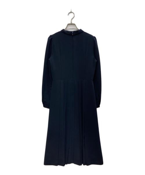 CELFORD（セルフォード）CELFORD (セルフォード) ボータイプリーツワンピース ネイビー サイズ:36の古着・服飾アイテム