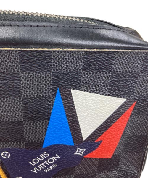 LOUIS VUITTON（ルイ ヴィトン）LOUIS VUITTON (ルイ ヴィトン) ダミエ・グラフィット・LVリーグ ジッピーXL ブラックの古着・服飾アイテム