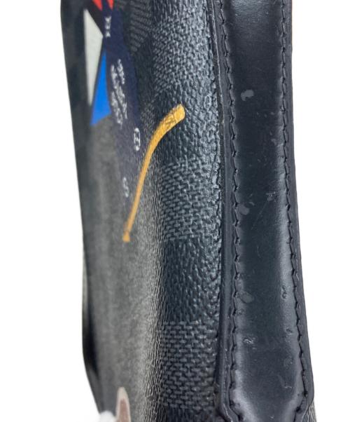 LOUIS VUITTON（ルイ ヴィトン）LOUIS VUITTON (ルイ ヴィトン) ダミエ・グラフィット・LVリーグ ジッピーXL ブラックの古着・服飾アイテム