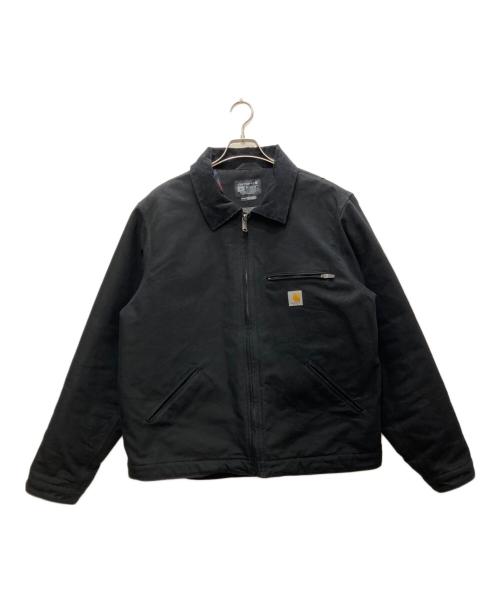 CarHartt（カーハート）CarHartt (カーハート) DUCK DETROIT JACKET BLANKET LINED/ダック・デトロイト・ジャケット・ブランケット・ラインド ブラック サイズ:XLの古着・服飾アイテム