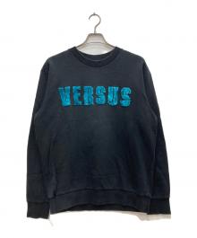 VERSUS VERSACE（ヴェルサス ヴェルサーチェ）の古着「ロゴスウェット」｜ブラック