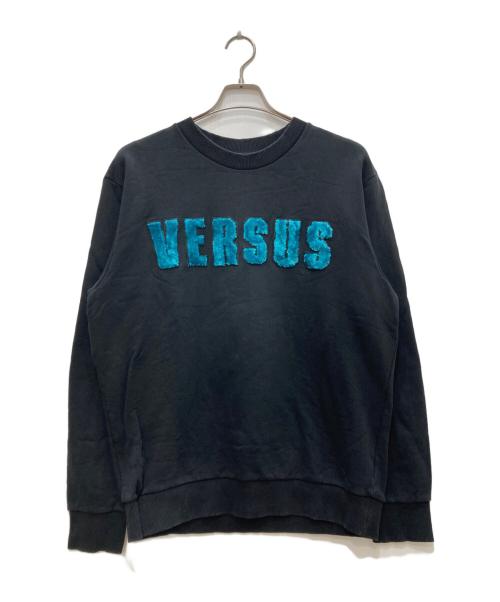 VERSUS VERSACE（ヴェルサス ヴェルサーチェ）VERSUS VERSACE (ヴェルサス ヴェルサーチェ) ロゴスウェット ブラック サイズ:Ｍの古着・服飾アイテム