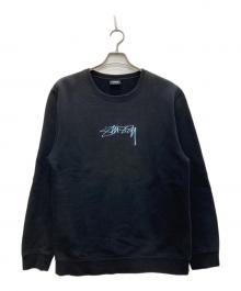 stussy（ステューシー）の古着「Smooth Stock Applique Sweat/スムース・ストック・アップリケ・スウェット」｜ブラック
