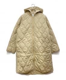Emma Taylor（エマテイラー）の古着「美シルエット3wayキルティングフードコート」｜ベージュ