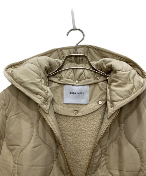Emma Taylor（エマテイラー）Emma Taylor (エマテイラー) 美シルエット3wayキルティングフードコート ベージュ サイズ:38の古着・服飾アイテム