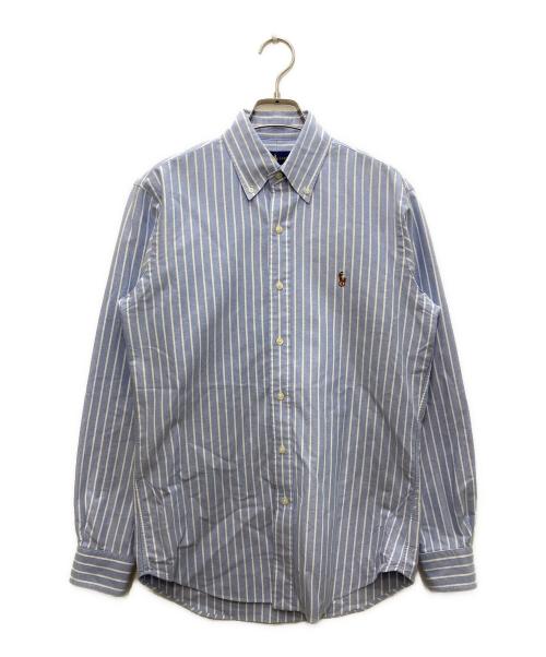 RALPH LAUREN（ラルフローレン）RALPH LAUREN (ラルフローレン) ボタンダウンストライプシャツ ブルー×ホワイト サイズ:XSの古着・服飾アイテム