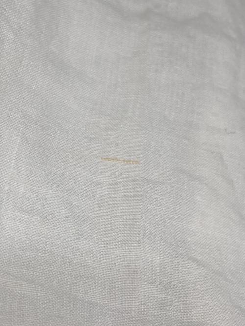 Whim Gazette（ウィムガゼット）Whim Gazette (ウィムガゼット) サスペンダー付リネンパンツ ホワイト サイズ:38の古着・服飾アイテム