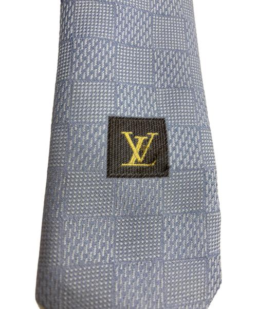 LOUIS VUITTON（ルイ ヴィトン）LOUIS VUITTON (ルイ ヴィトン) ダミエ ネクタイ ブルー サイズ:-の古着・服飾アイテム